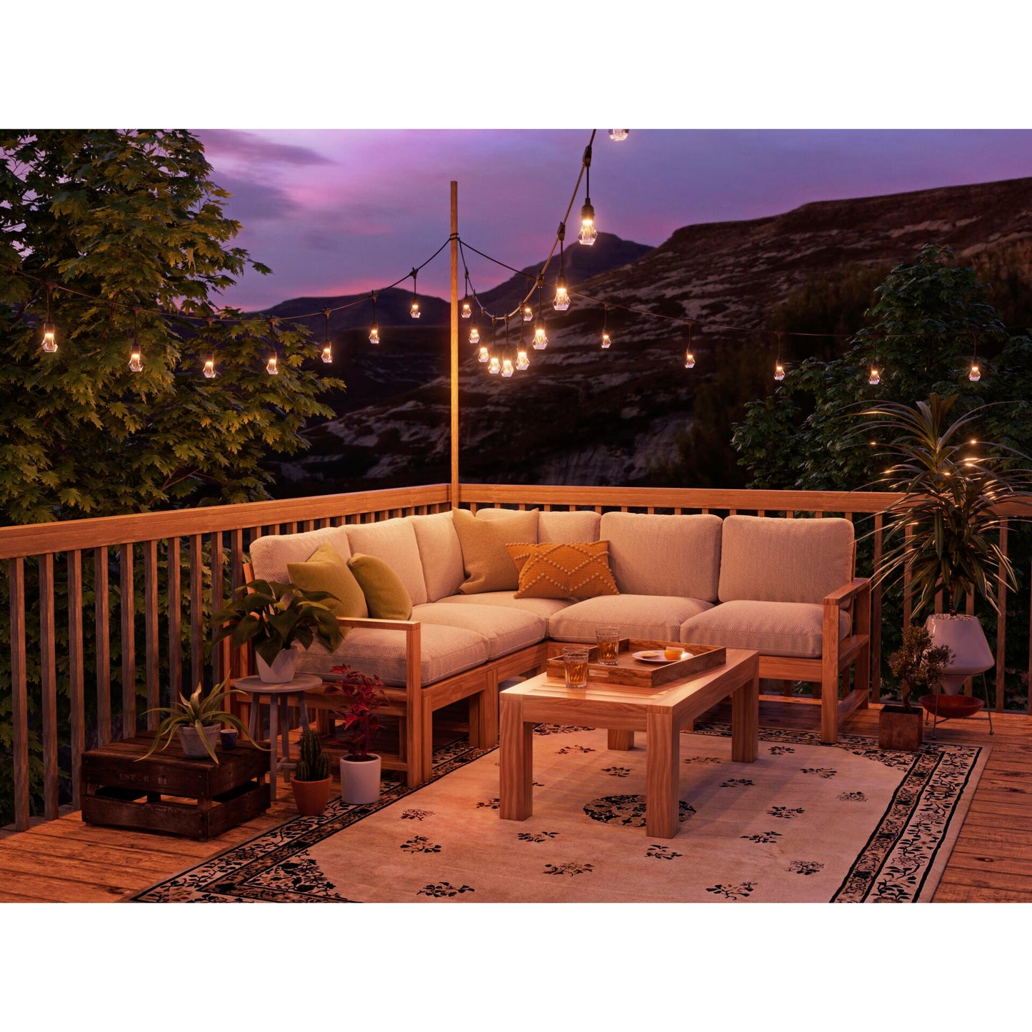 Nanoleaf Essentials Matter Smart Outdoor String Light Starter 15m