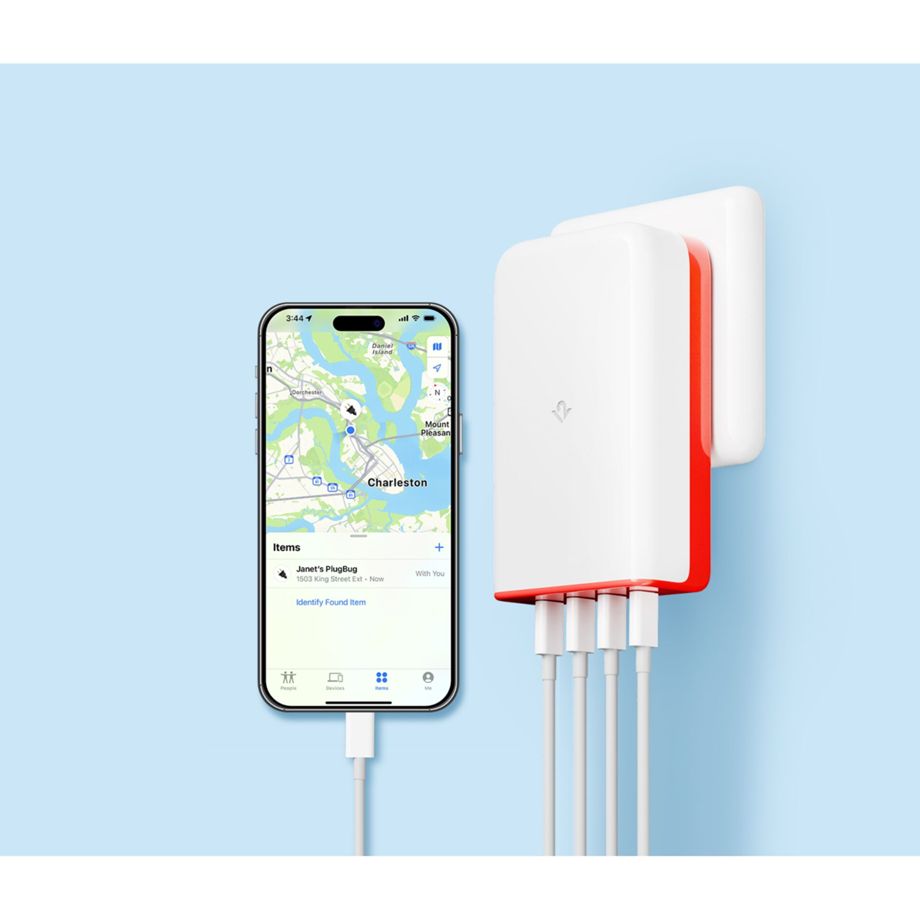 Twelve South PlugBug 120W USB-C Wall Travel Charger with Find My