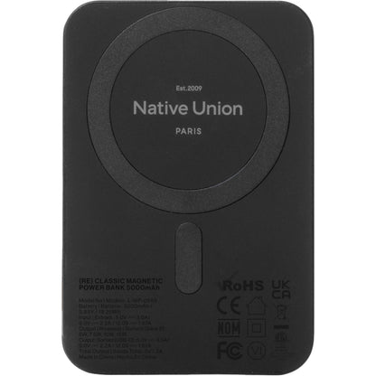 Native Union Classic Magnetic Power Bank 5000mAh Black