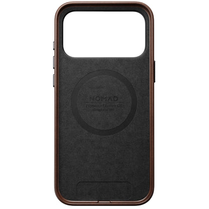 Nomad Traditional Leather Case iPhone 17 Pro Max Rustic Brown Horween