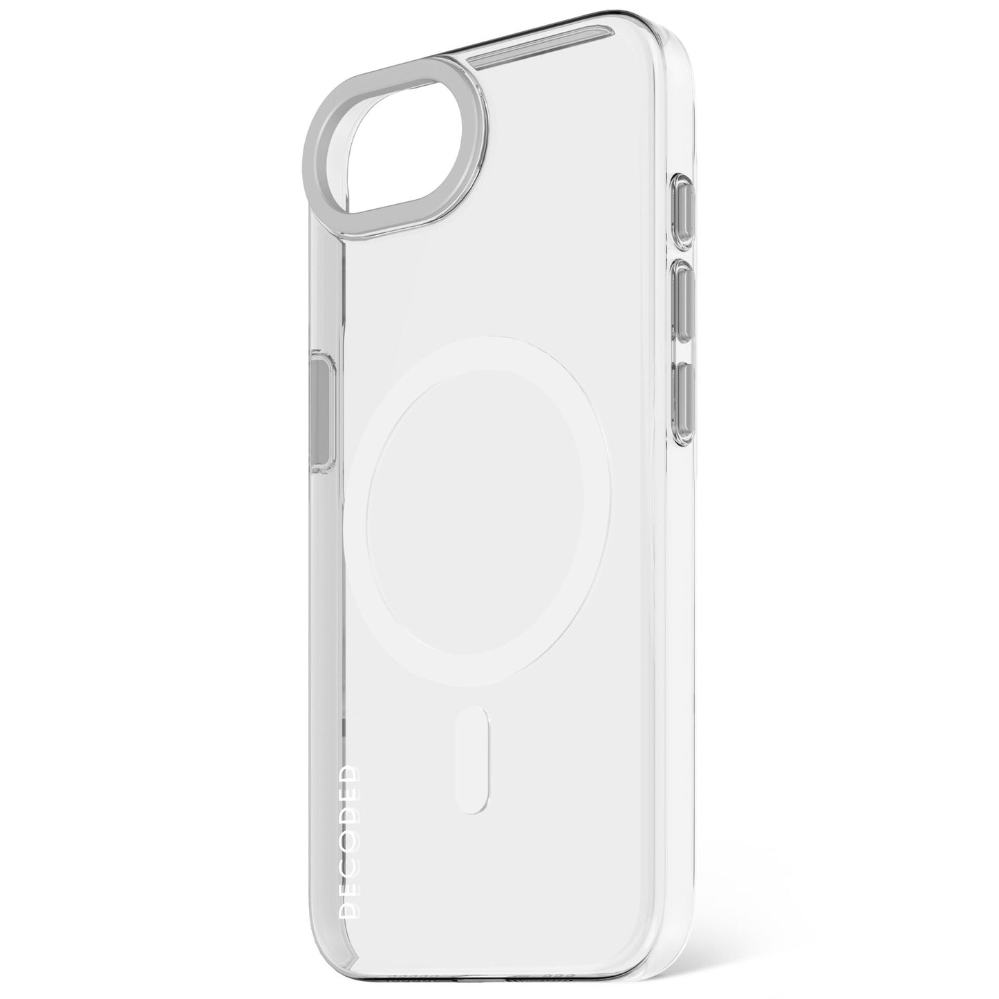 Decoded Recycled Plastic Backc. iPhone 16e Transparent White