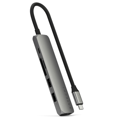 Satechi USB-C 6-in-1 Slim Multiport Adapter 4K Space Grey