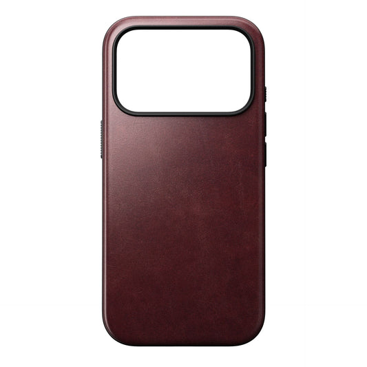 Nomad Modern Leather Case iPhone 17 Pro Burgundy Horween