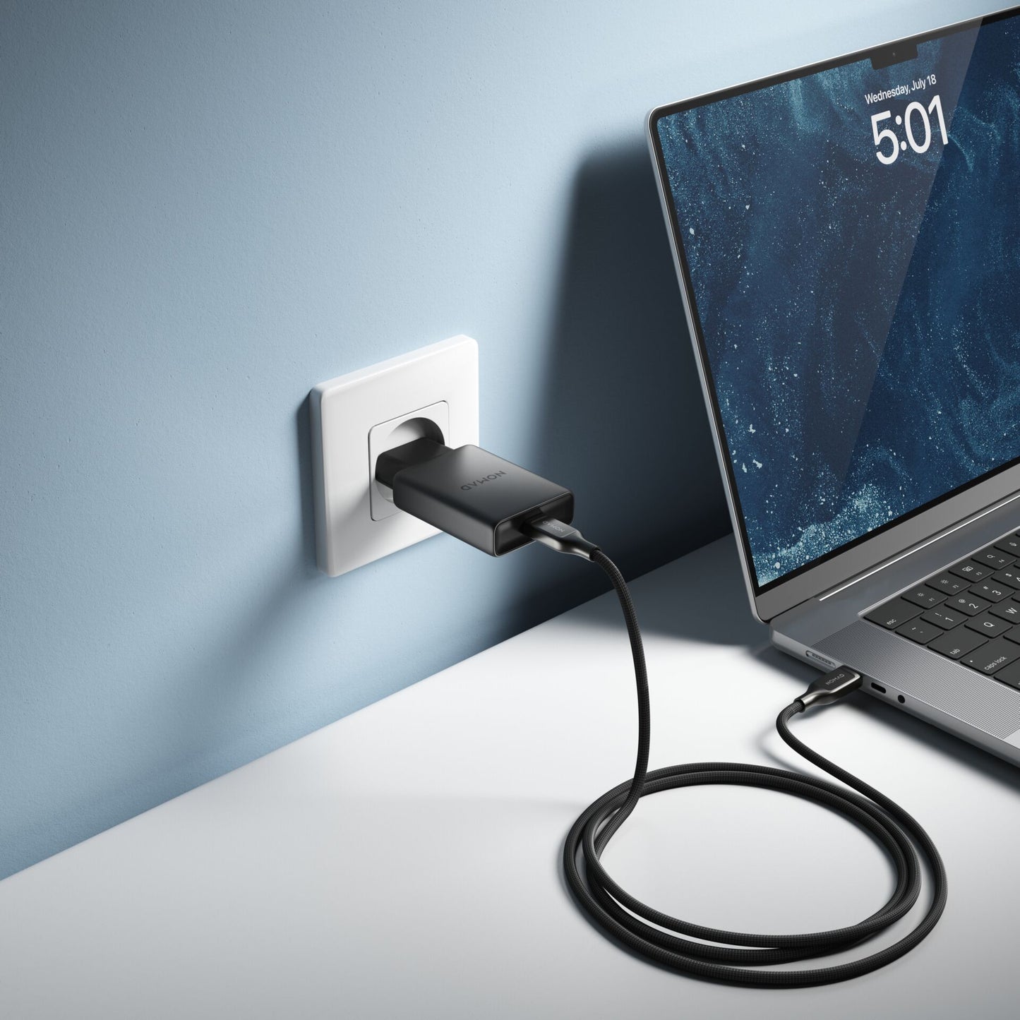 Nomad 40W USB-C GaN Slim Wall Charger Black