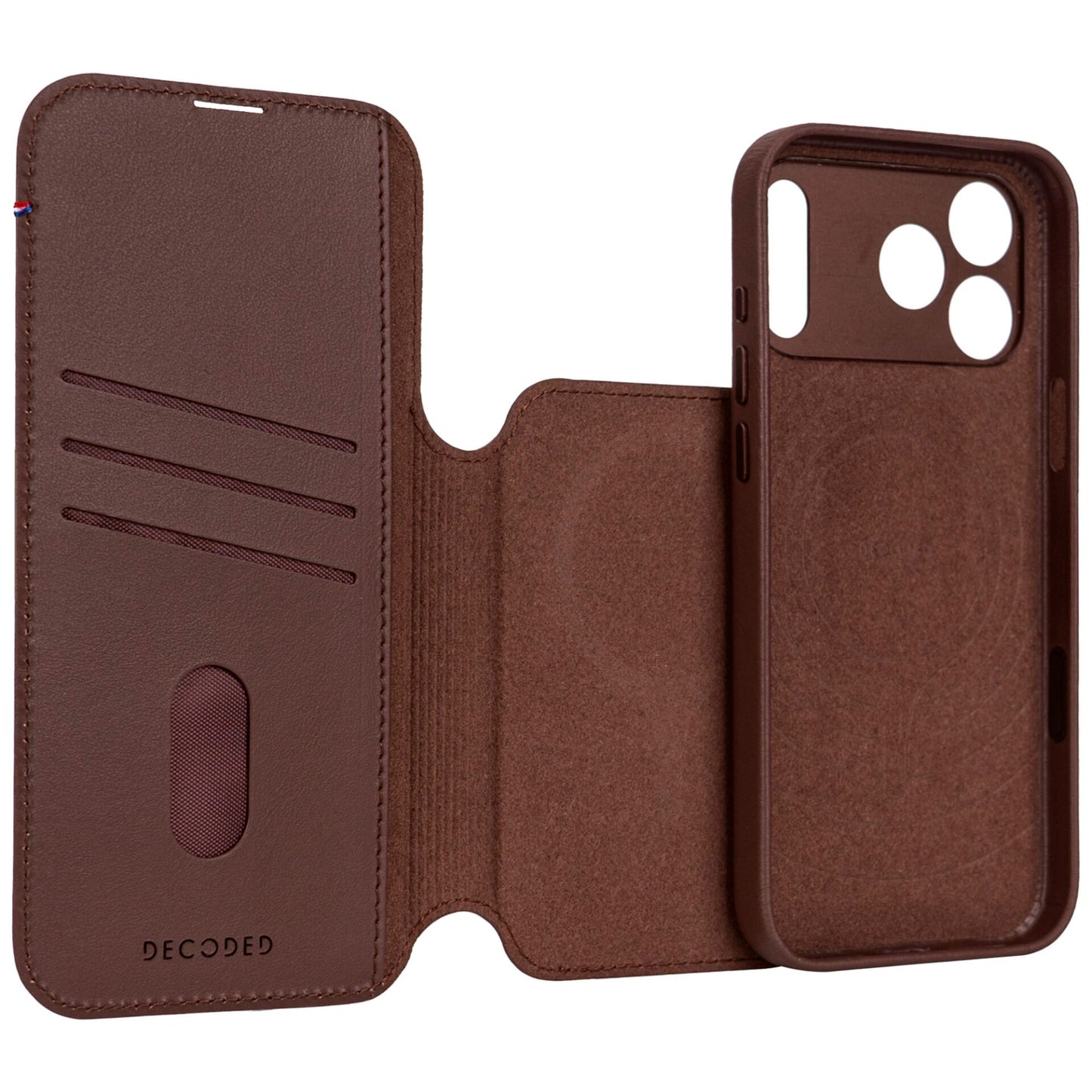 Decoded Leather Detachable Wallet iPhone 17 Pro Chocolate Brown