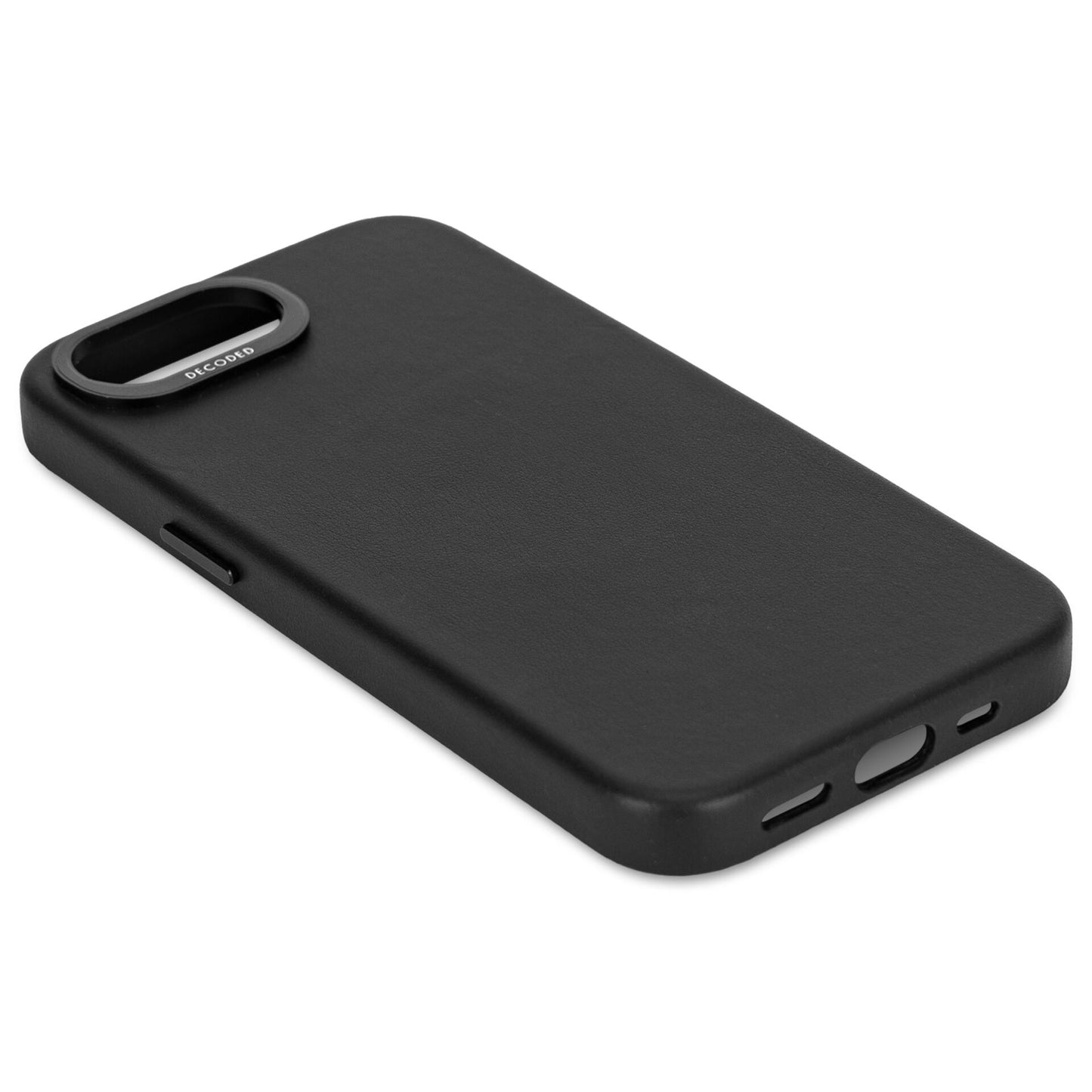 Decoded Leather Backcover iPhone 16e Black