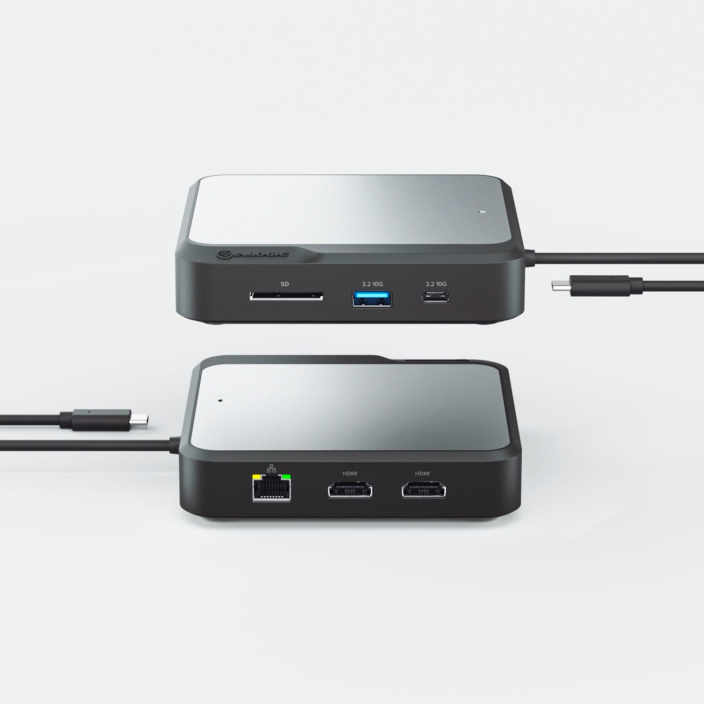 Alogic HDMI Dual 4K Display Docking Station Space Gray