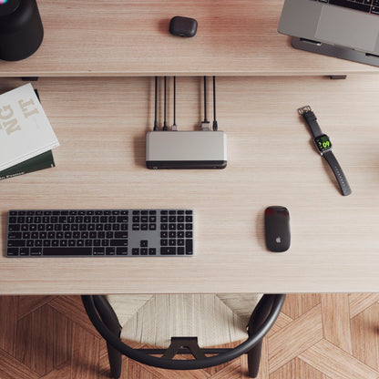 Alogic 100W USB-C DX2Pro Dual 4K Display Docking Station Space Grey