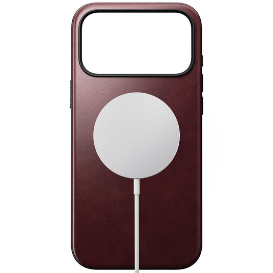 Nomad Modern Leather Case iPhone 17 Pro Max Burgundy Horween