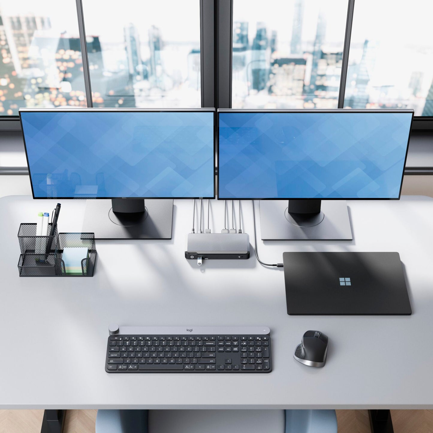 Alogic 100W USB-C DX2Pro Dual 4K Display Docking Station Space Grey