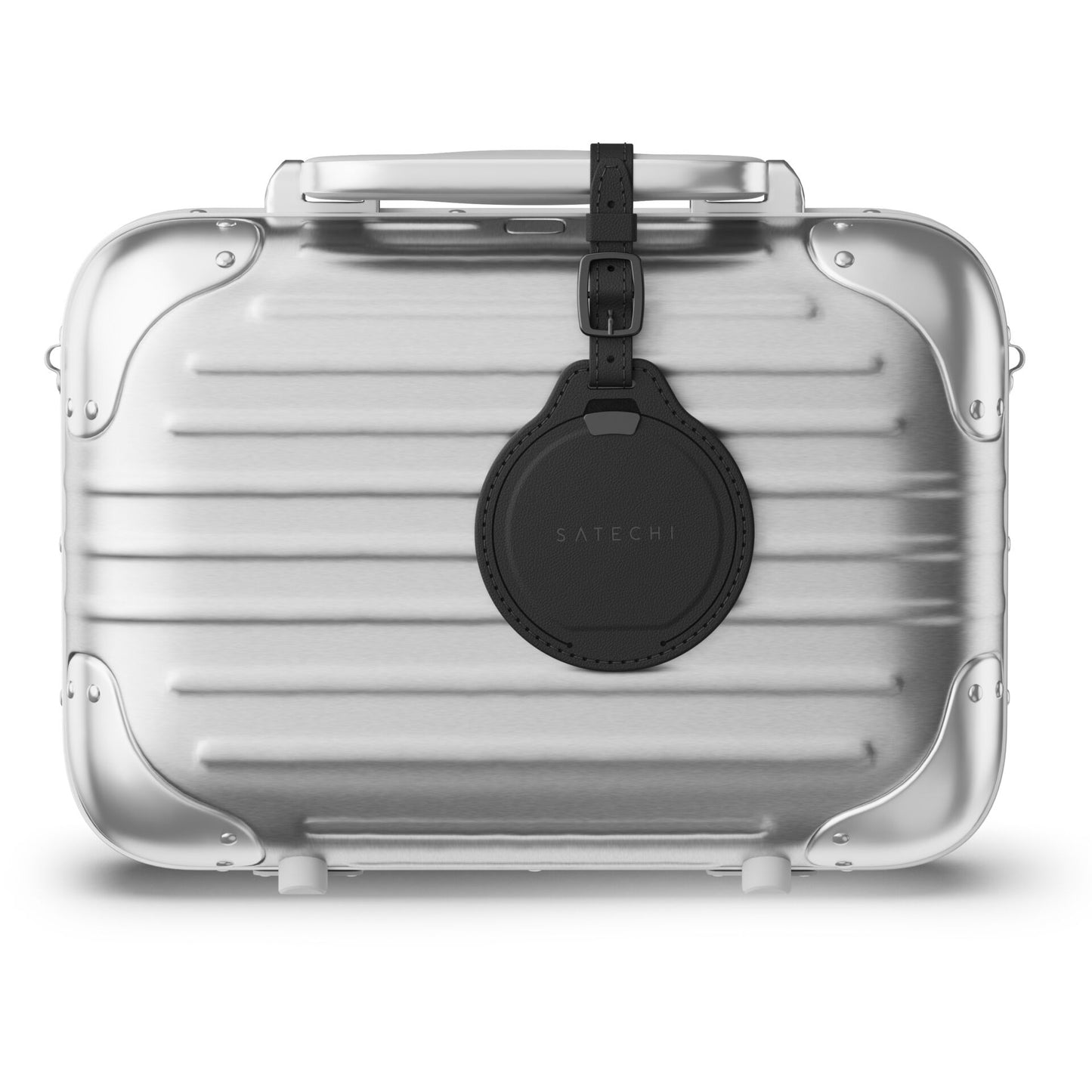 Satechi Vegan-Leather FindAll Luggage Tag Black