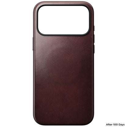 Nomad Modern Leather Case iPhone 17 Pro Max Burgundy Horween
