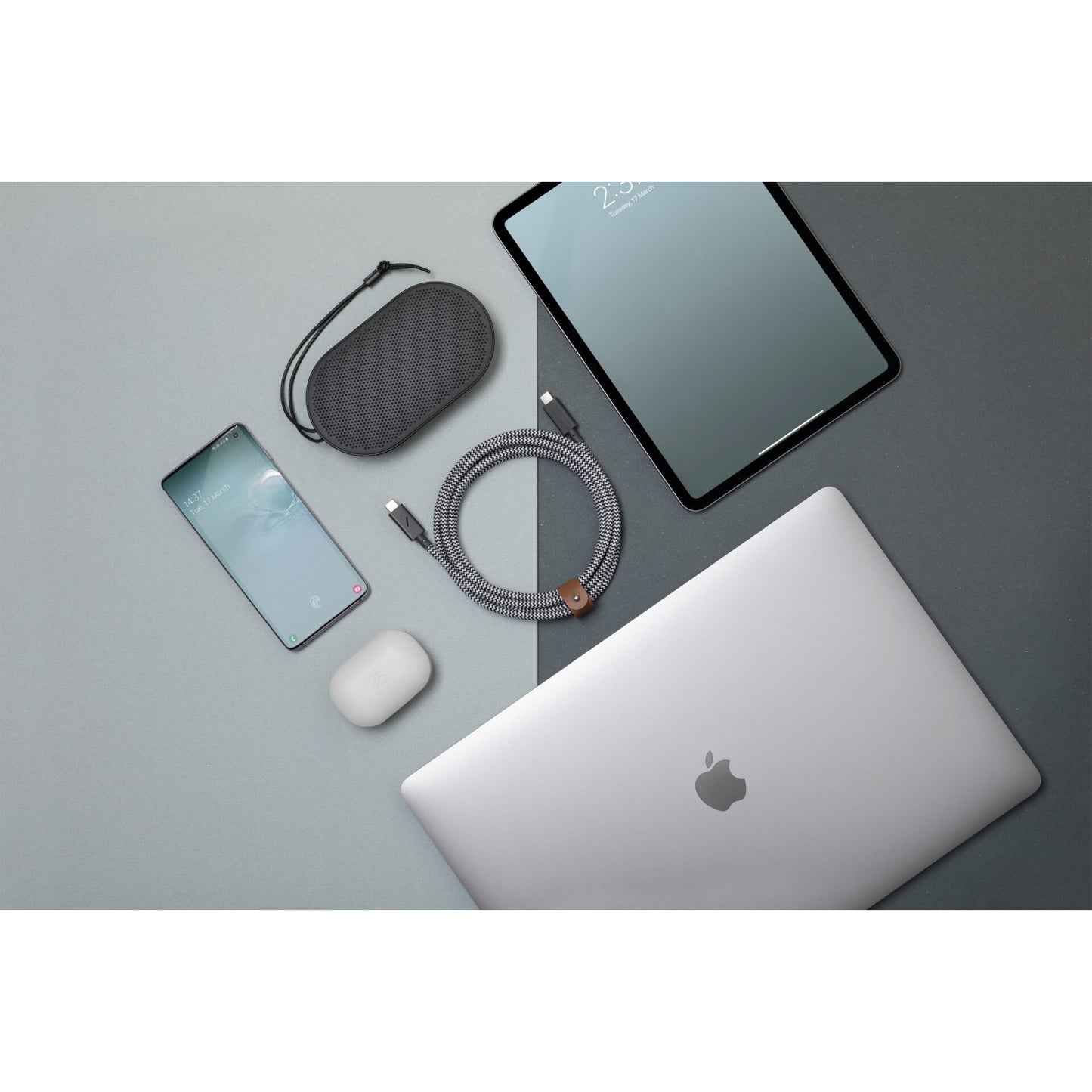 Native Union Belt Cable USB-C to USB-C Pro 2,4m Zebra 240W