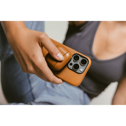 Nomad Modern Leather Case Airpods 4 English Tan-C