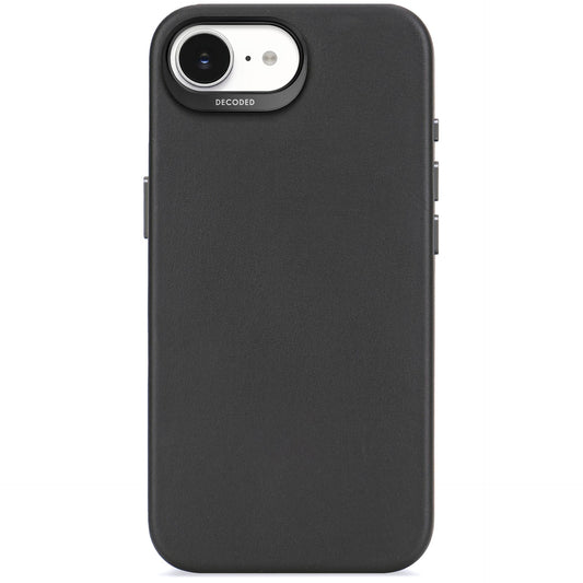 Decoded Leather Backcover iPhone 16e Black