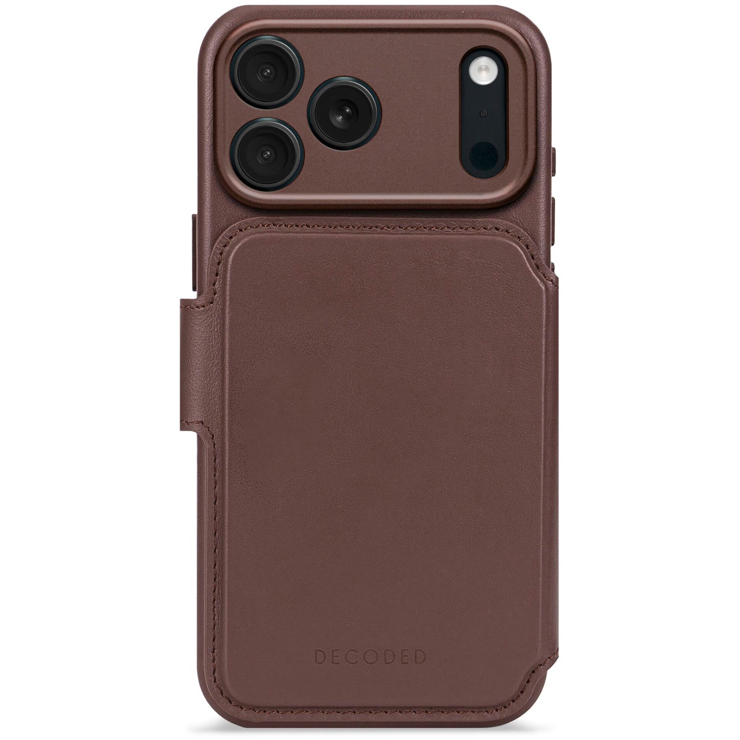 Decoded Leather Detachable Wallet iPhone 17 Pro Max Brown
