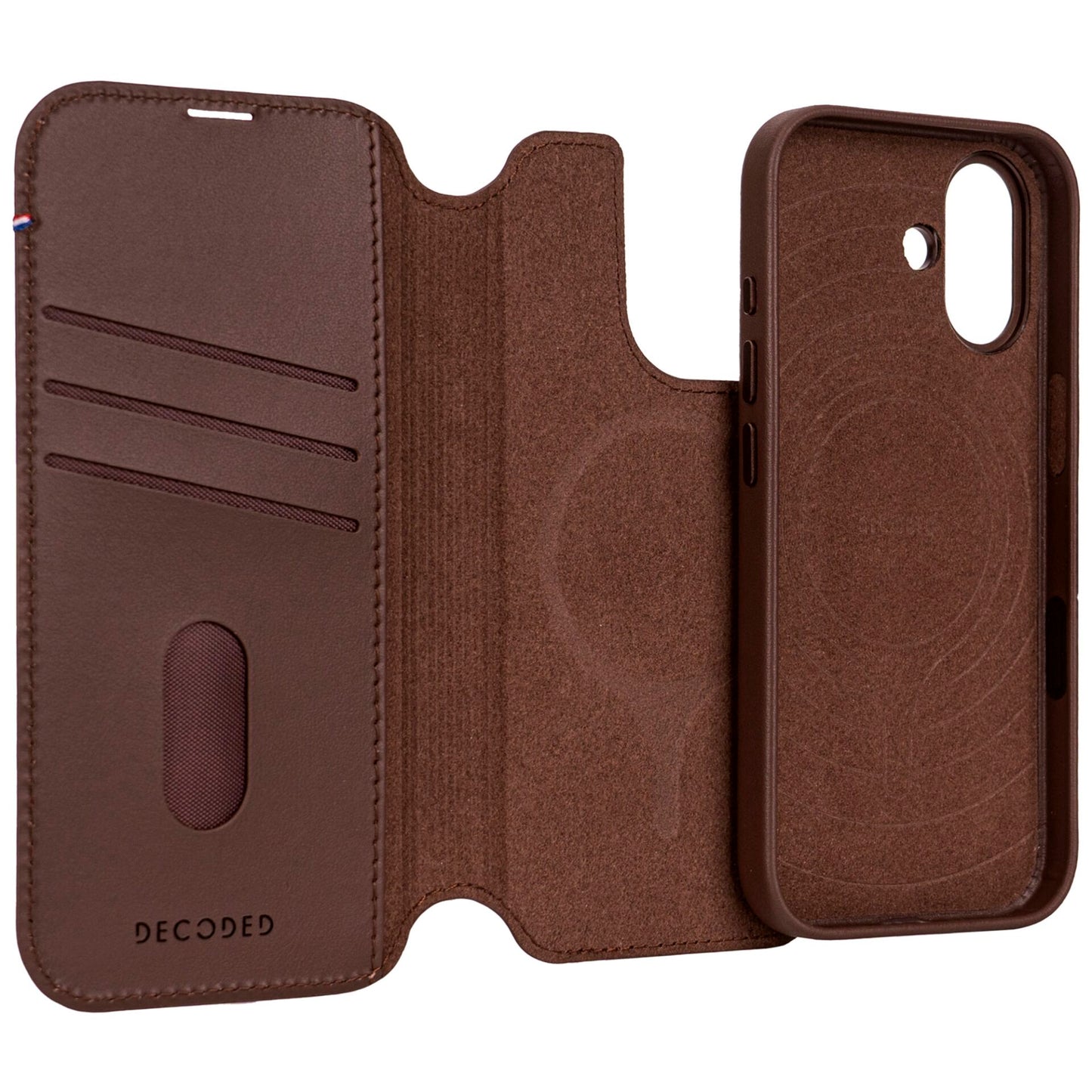 Decoded Leather Detachable Wallet iPhone 17 Chocolate Brown