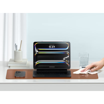 Satechi Vegan-Leather Premium Desk Mat Brown