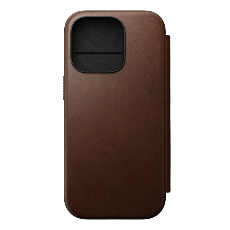 Nomad Modern Leather Folio iPhone 16 Pro Brown