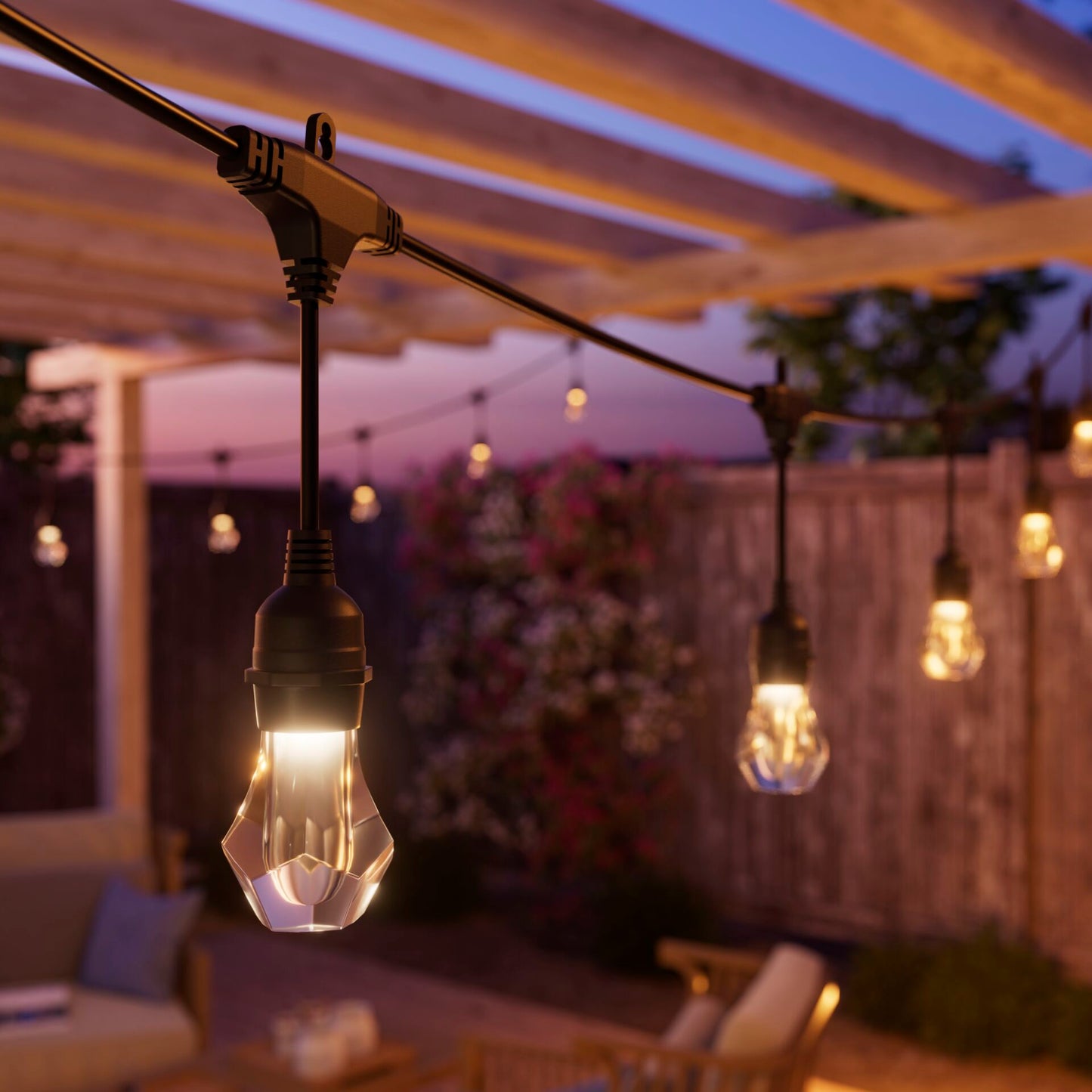 Nanoleaf Essentials Matter Smart Outdoor String Light Starter 15m