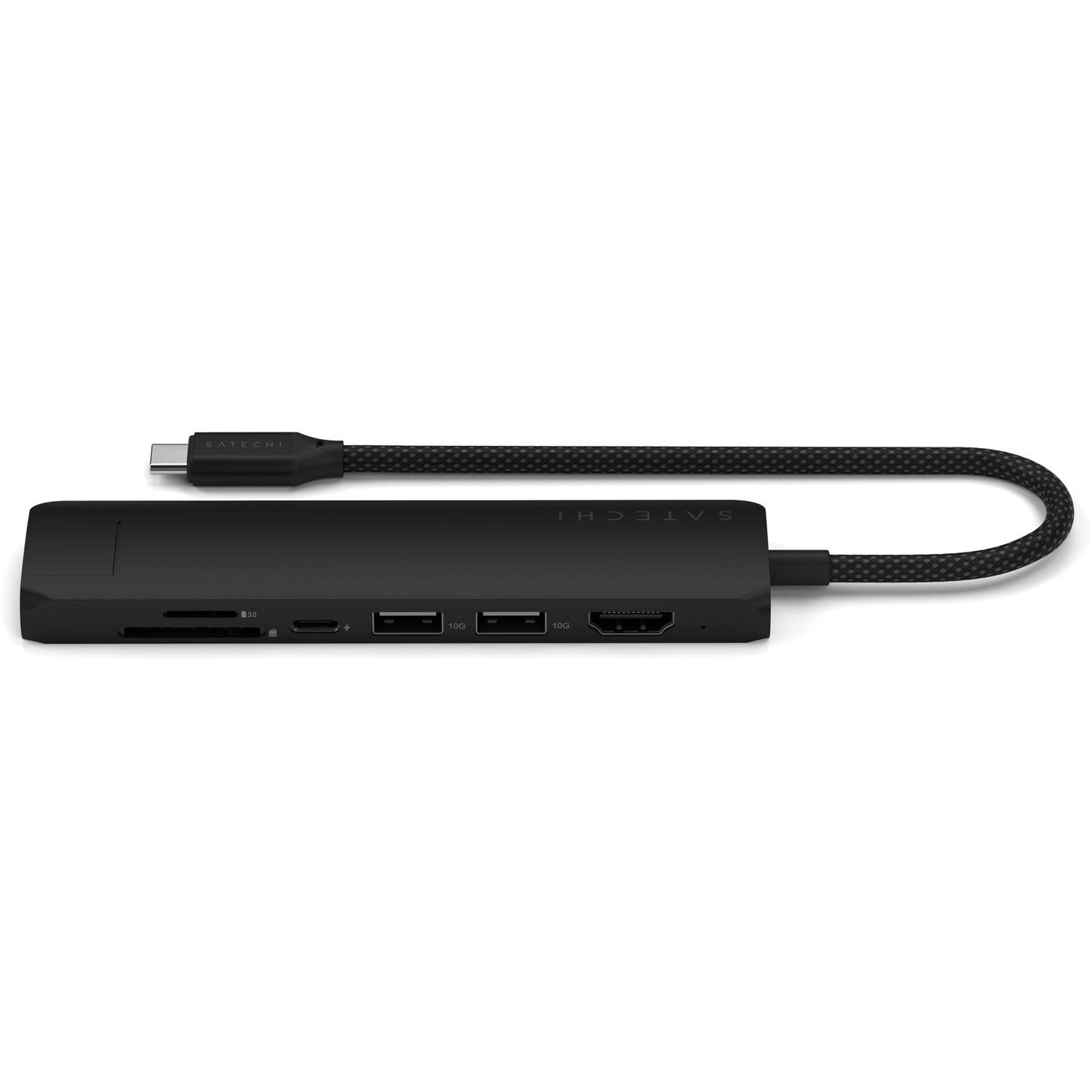 Satechi USB-C 7-in-1 Slim Multi Port Adapter Ethernet Black