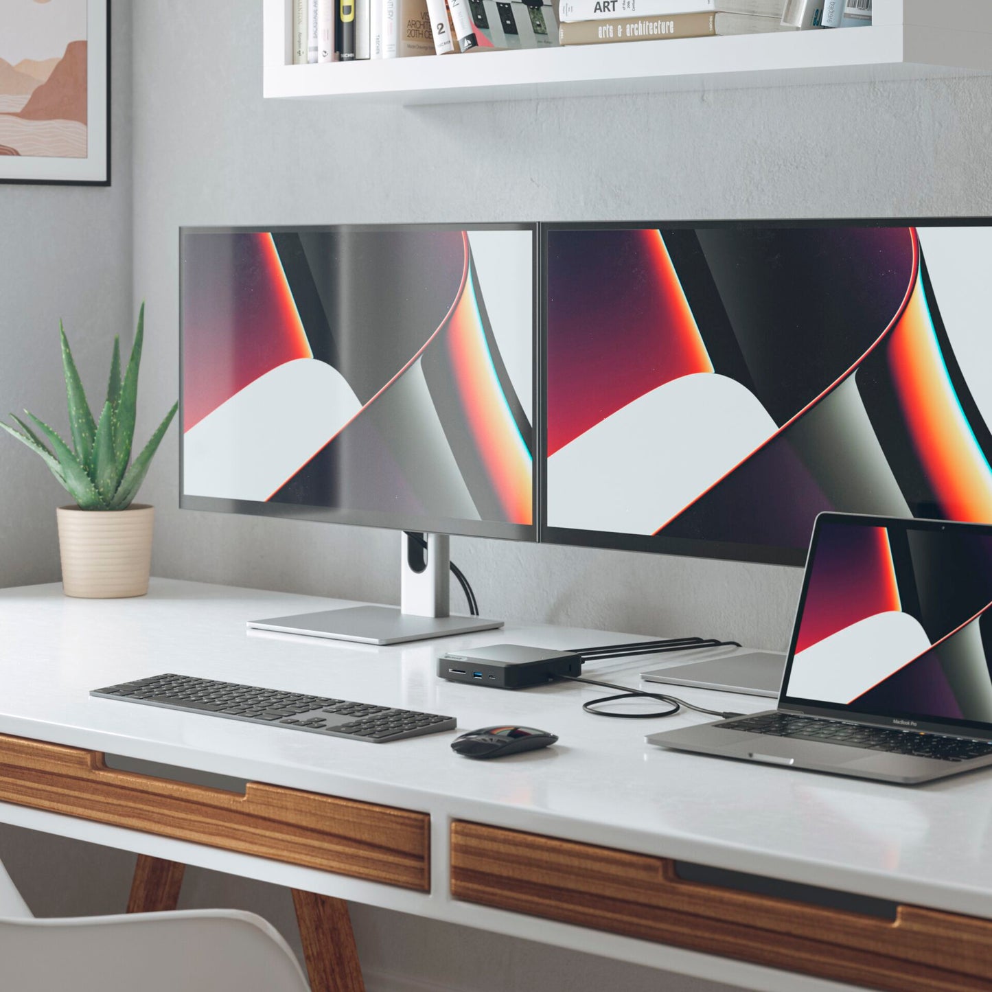 Alogic HDMI Dual 4K Display Docking Station Space Gray