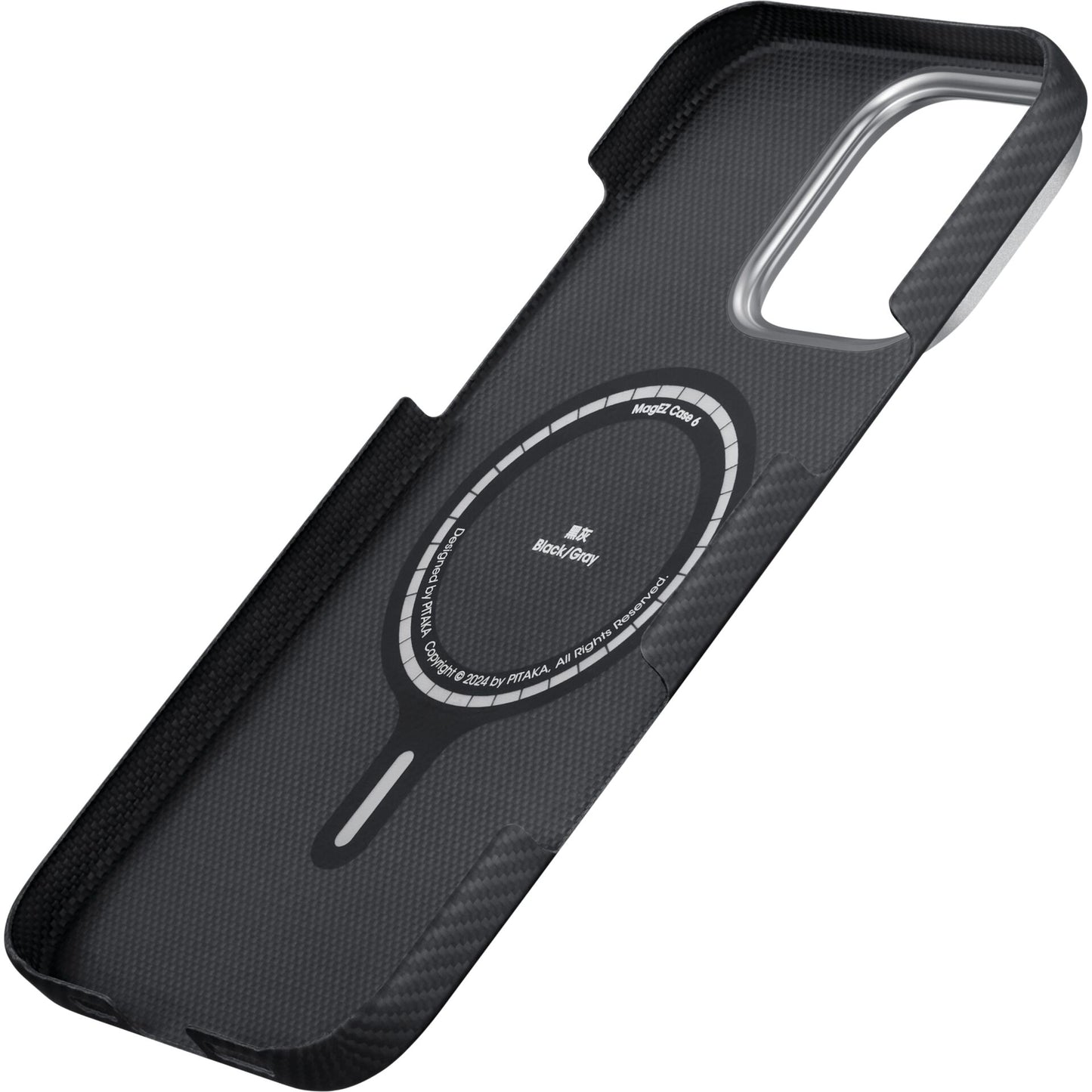 Pitaka MagEZ Case 6 600D for iPhone 16 Pro Black/Grey Twill