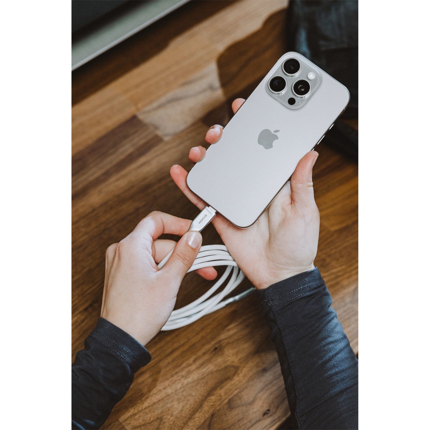 Nomad Kevlar USB-C to USB-C Cable 3 m White