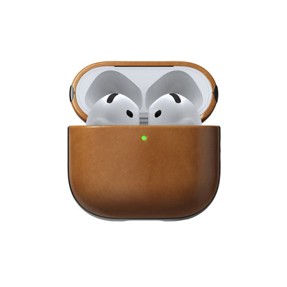 Nomad Modern Leather Case Airpods 4 English Tan-C