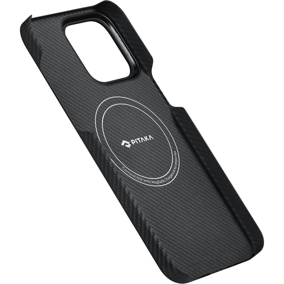 Pitaka MagEZ Case 4 600D for iPhone 15 Pro Black/Grey Twill