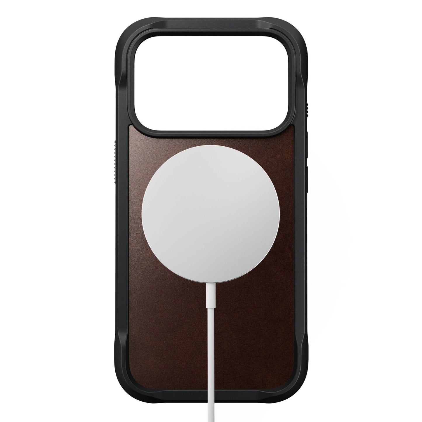 Nomad Rugged Leather Case iPhone 17 Pro Rustic Brown Horween