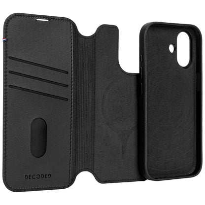 Decoded Leather Detachable Wallet iPhone 17 Black