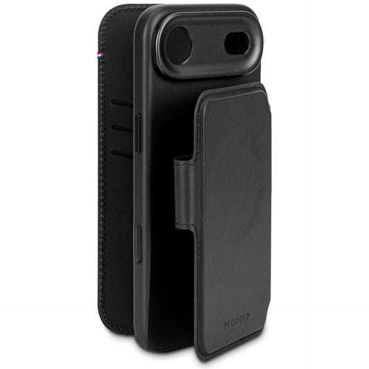 Decoded Leather Detachable Wallet iPhone 17 Air Black