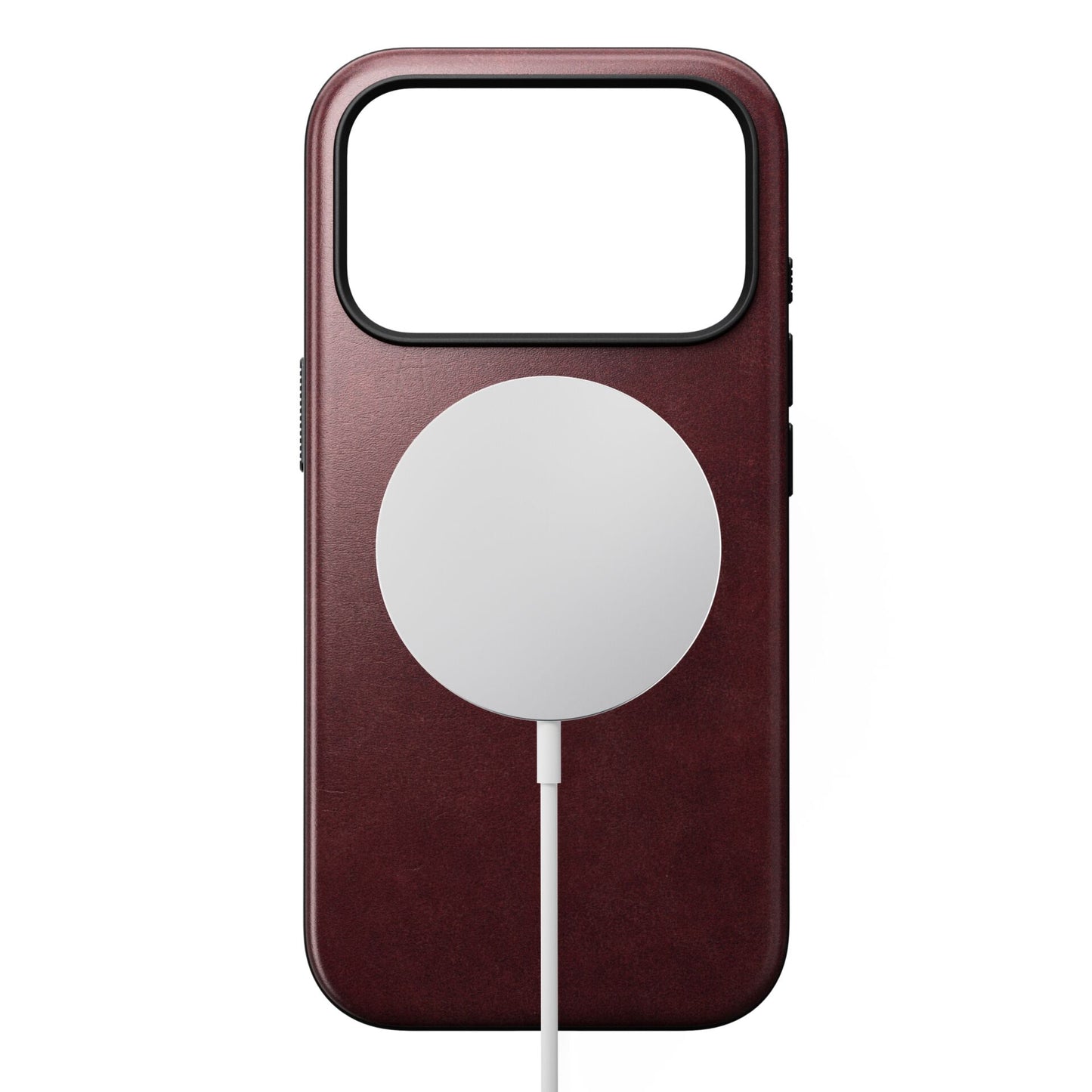 Nomad Modern Leather Case iPhone 17 Pro Burgundy Horween