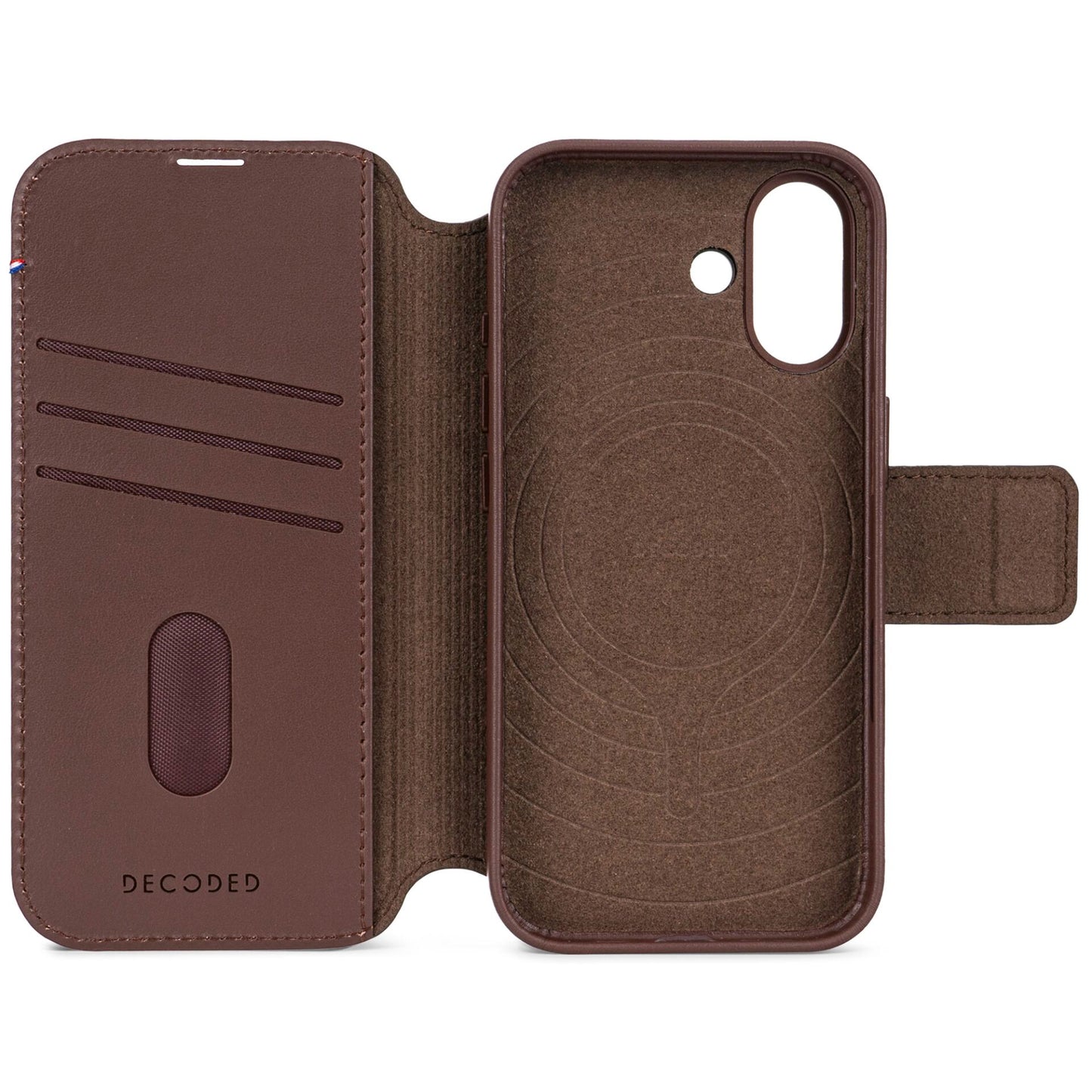Decoded Leather Detachable Wallet iPhone 17 Chocolate Brown