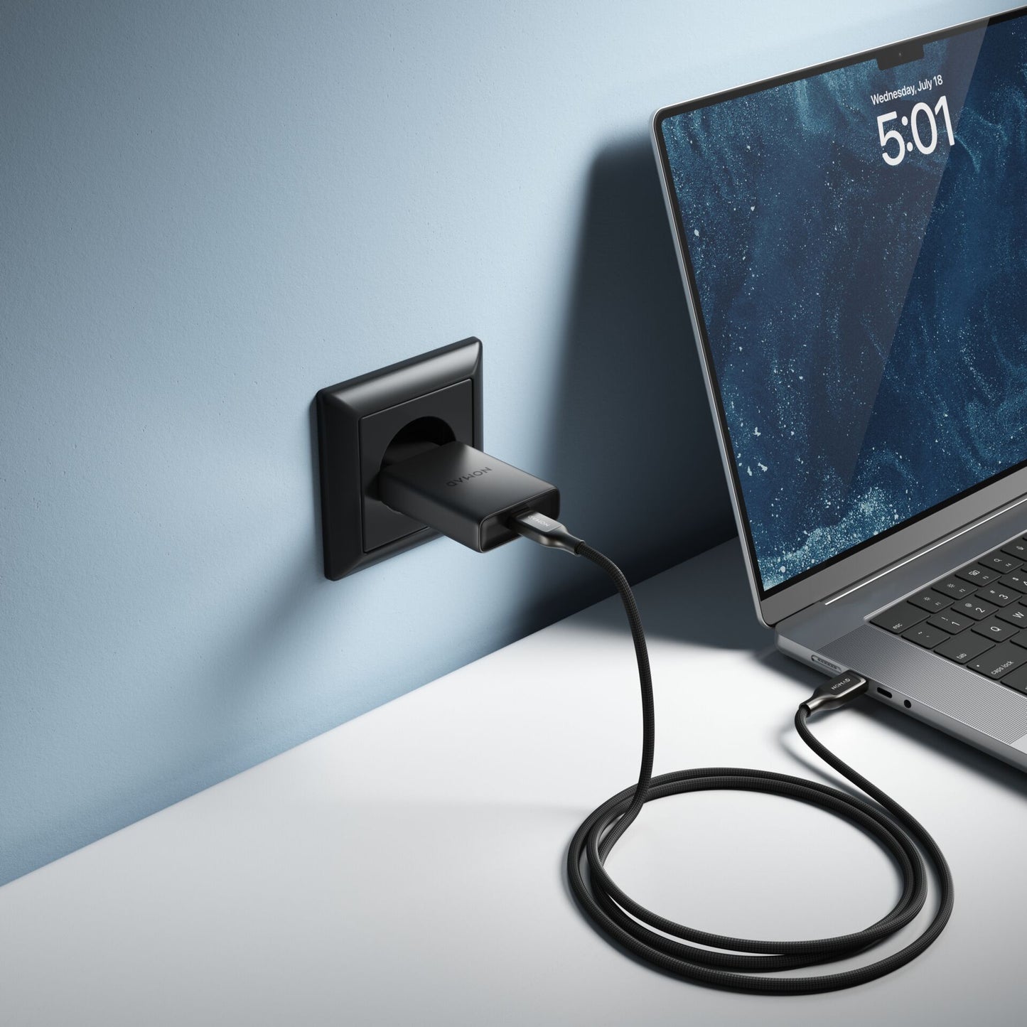 Nomad 40W USB-C GaN Slim Wall Charger Black