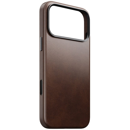 Nomad Traditional Leather Case iPhone 17 Pro Max Rustic Brown Horween