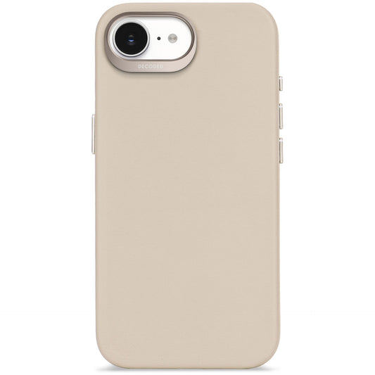 Decoded Leather Backcover iPhone 16e Clay