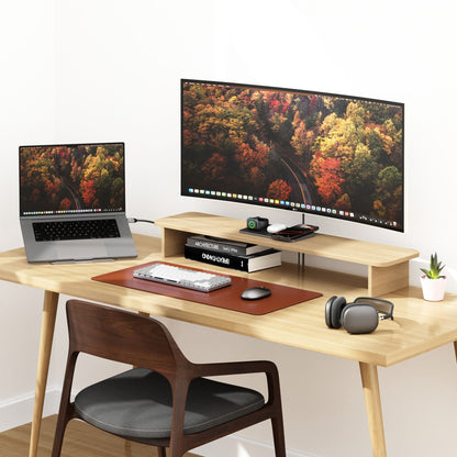 Satechi Vegan-Leather Premium Desk Mat Brown