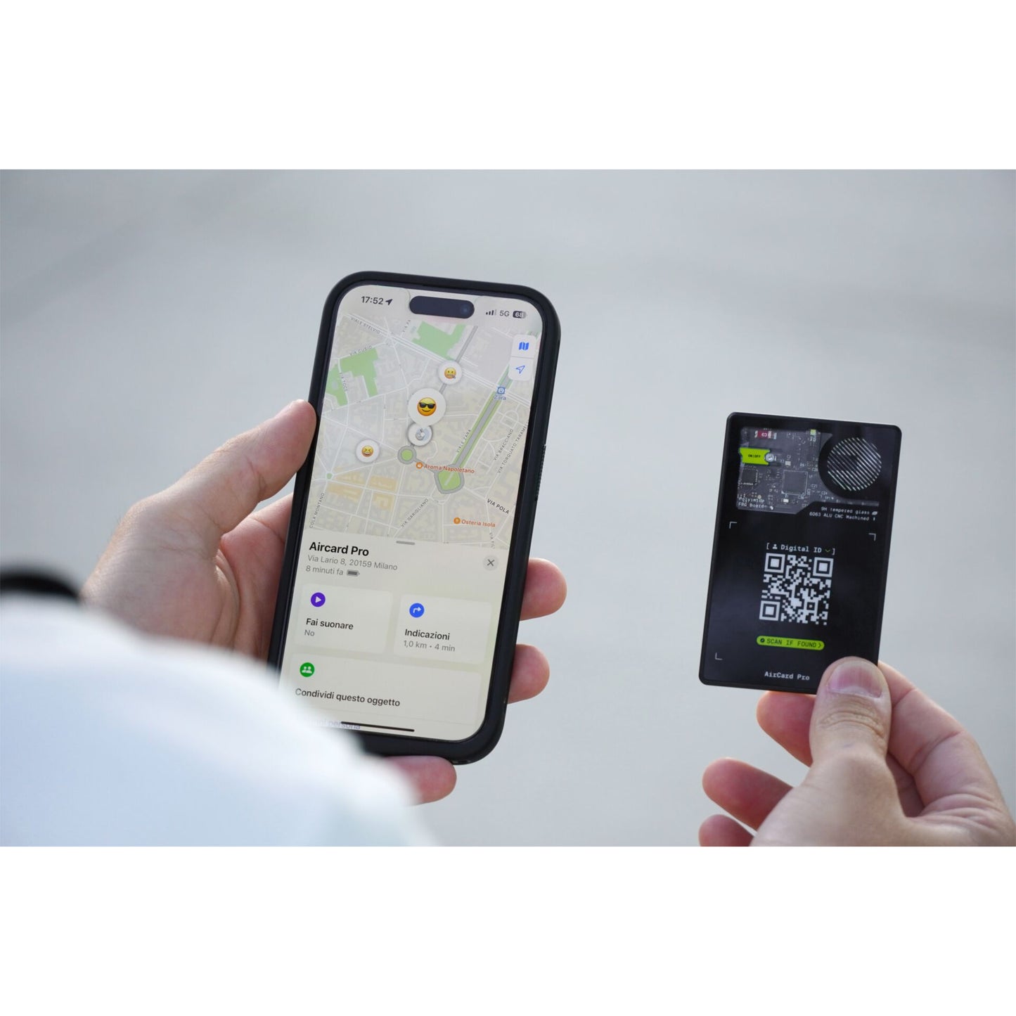 Rolling Square AirCard Pro BT Tracker for Apple Black