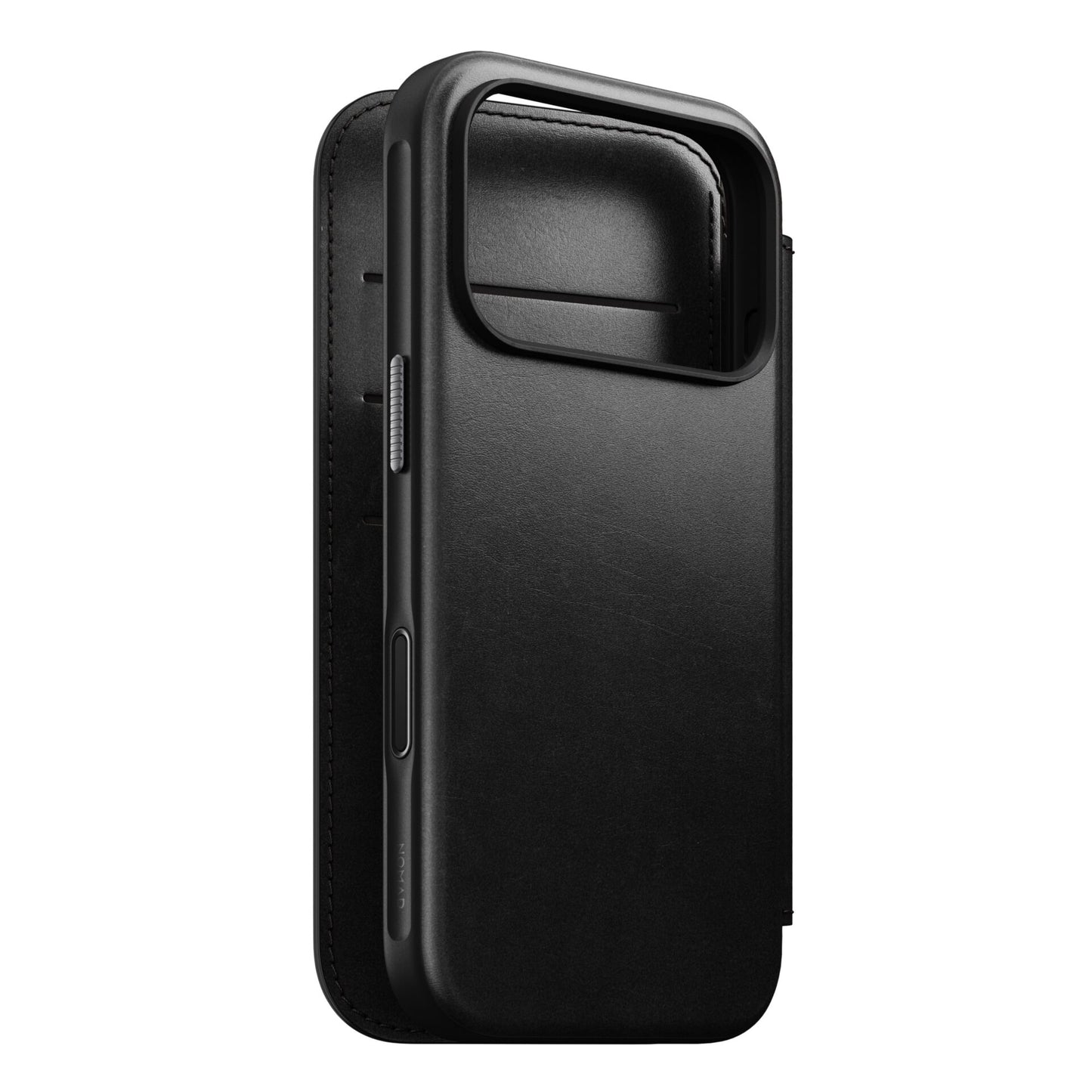 Nomad Modern Leather Folio iPhone 17 Pro Black Horween