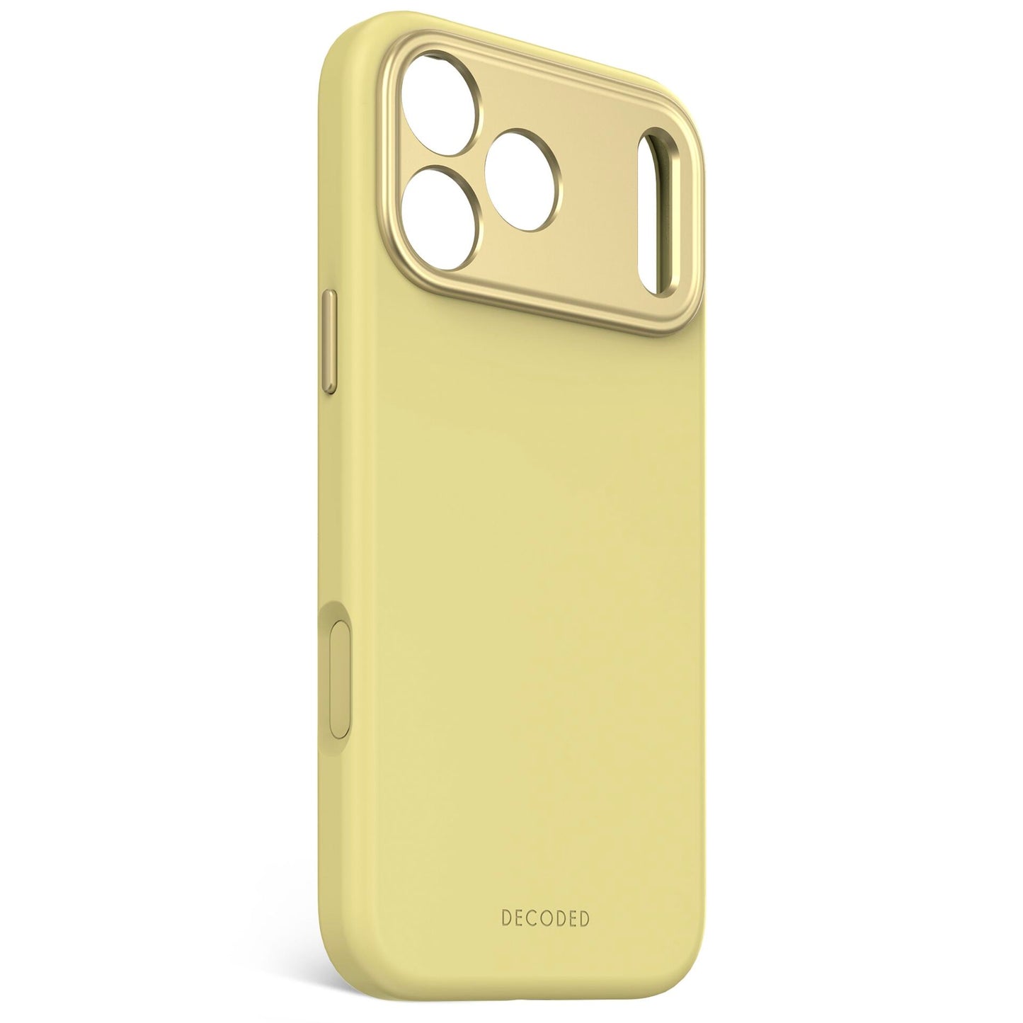 Decoded AntiMicrobial Silicone Backcover iPhone 17 Pro Max Yellow