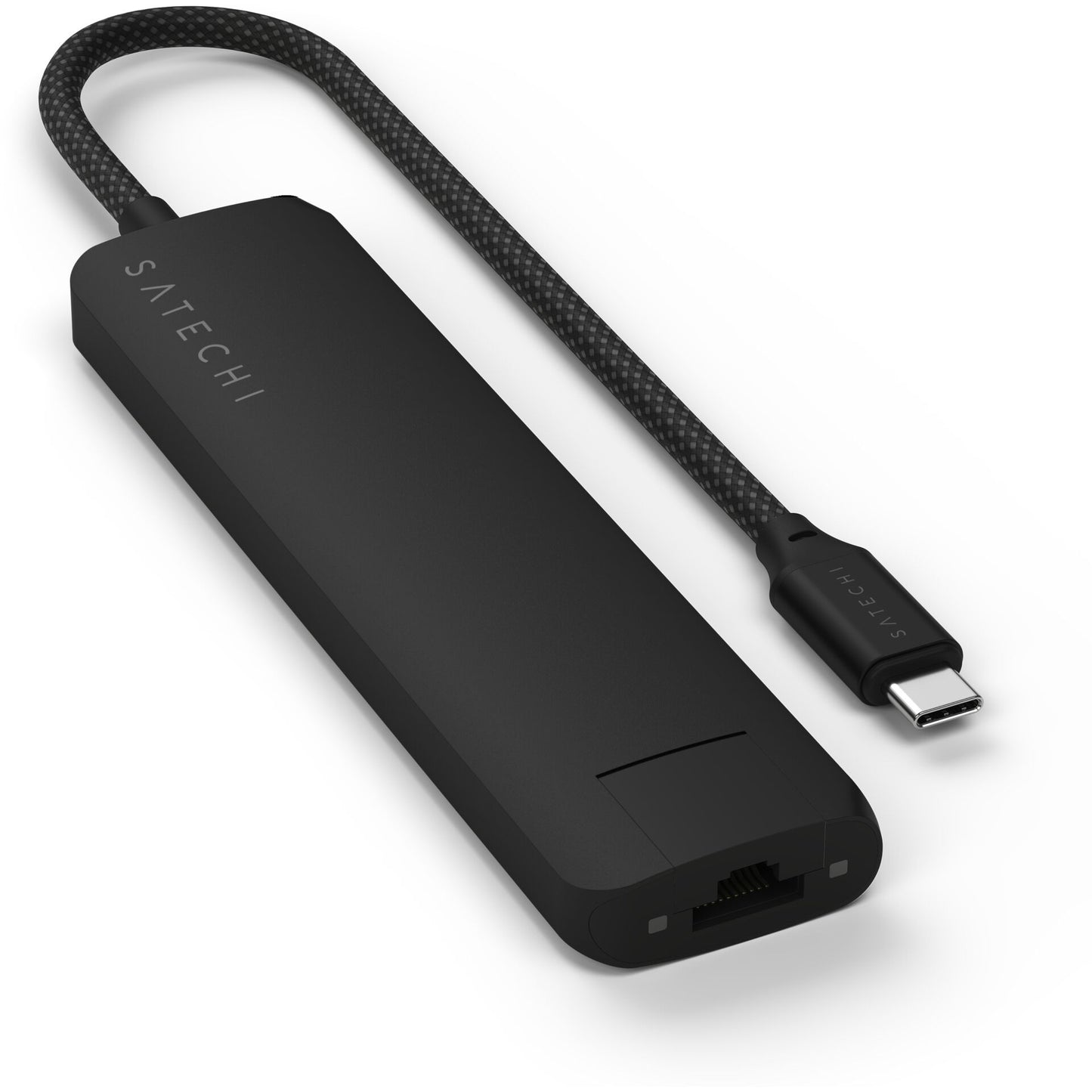 Satechi USB-C 7-in-1 Slim Multi Port Adapter Ethernet Black