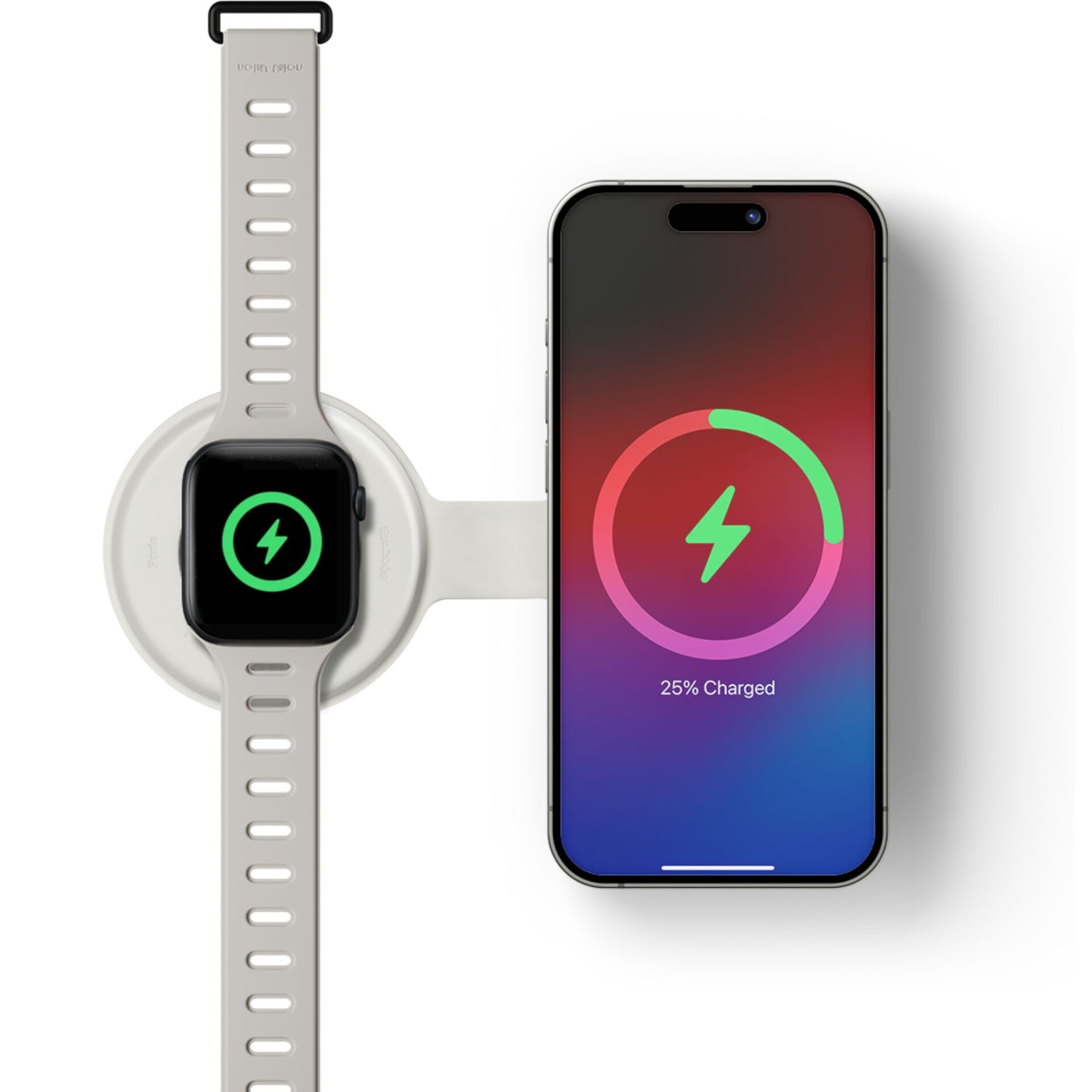 Native Union Voyage 2-in-1 Qi2 Foldable Wireless Charger Sand