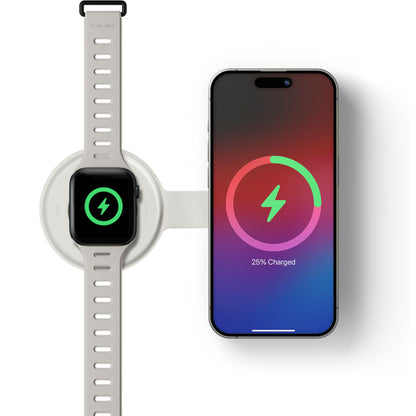 Native Union Voyage 2-in-1 Qi2 Foldable Wireless Charger Sand