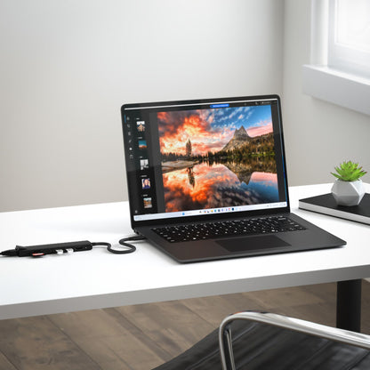 Satechi USB-C 7-in-1 Slim Multi Port Adapter Ethernet Black