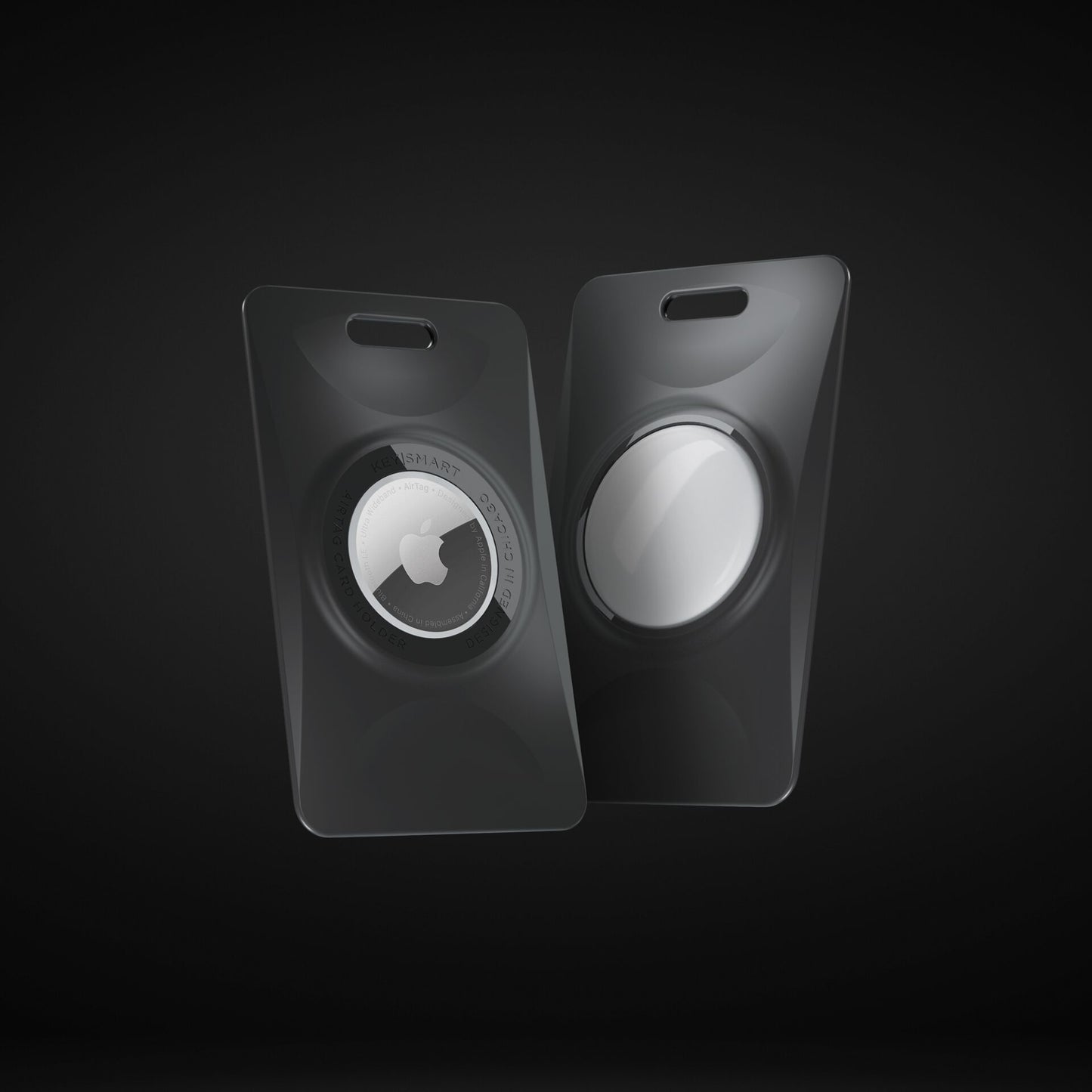 KeySmart SlimCard for AirTag 2er Pack Black