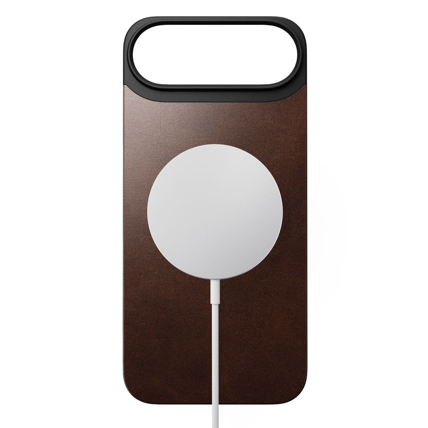 Nomad Magnetic Leather Back MagSafe iPhone 17 Air Rustic Brown Horween