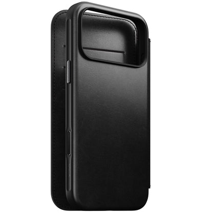 Nomad Modern Leather Folio iPhone 17 Pro Max Black Horween