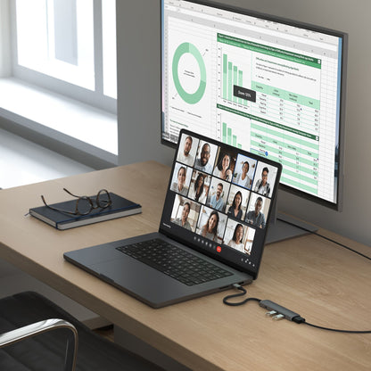 Satechi USB-C 4-in-1 Slim Multiport Adapter 4K Space Grey